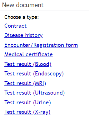 Medical Documents - New document